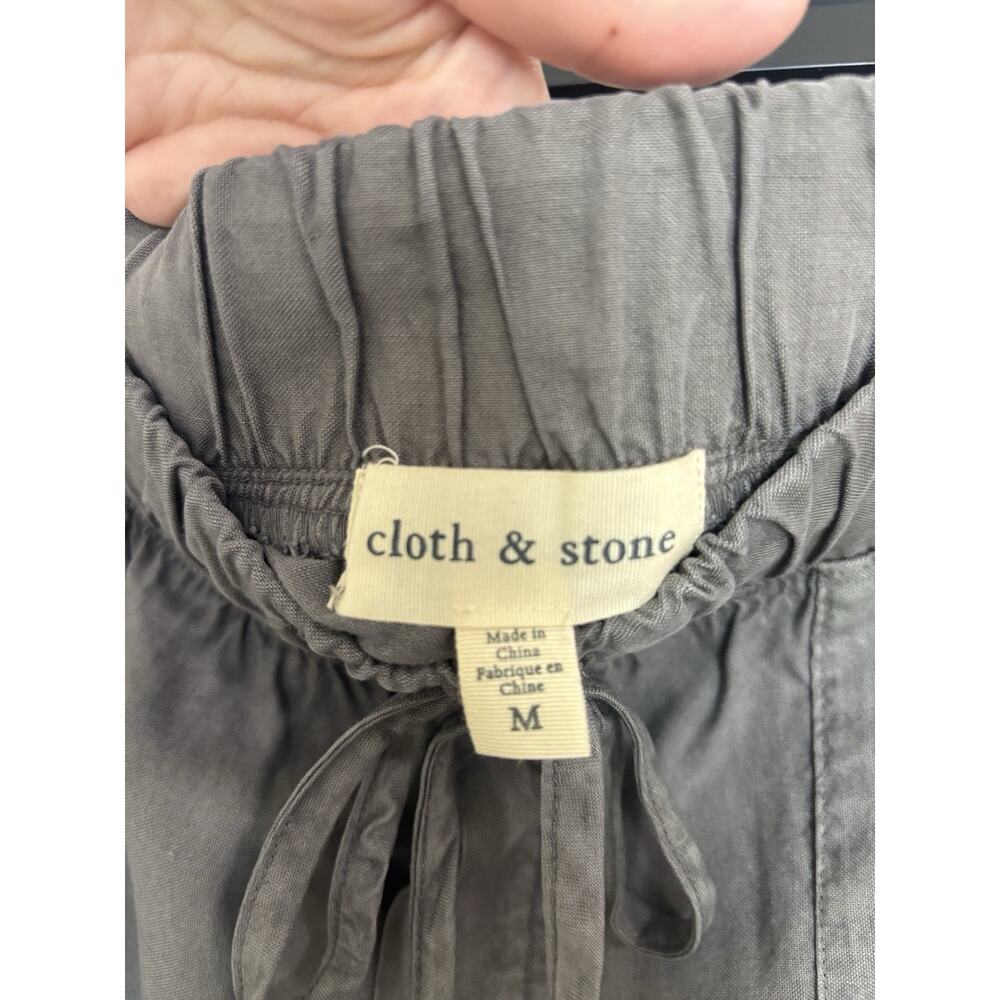 Anthropologie Cloth & Stone 100% Tencel Lace Cargo Joggers Utility Medium Lounge - Picture 3 of 8